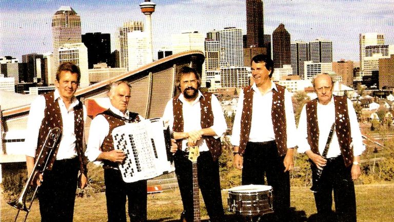 1990 – Calgary/Kanada – v.l. Franz Scherer, Lothar Wehrle, Josef Neugebauer, Dieter Unna, Klaus Weber